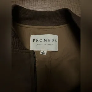 Prómesa Bombs Away vegan leather bomber jacket thumbnail 5
