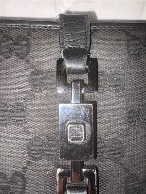 Gucci Black Signature Monogram Women's Wallet with Silver Hardware thumbnail 2