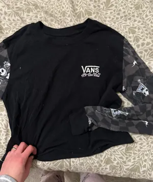 Nightmare Before Christmas Vans T Shirt Long Sleeve thumbnail 1