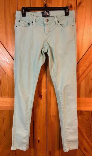 The North Face Jeans Womens Size 2 Mint Green Denim Skinny (0310) thumbnail 1