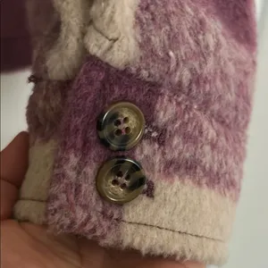 Avec Les Filles Pink and Cream Jacket Cozy Style thumbnail 5