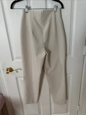 Zara Cream Tailored Trousers small thumbnail 3