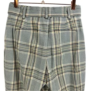 Aritzia‎ Wilfred Plaid Tie Belt Trouser Pants Sz 4 Academia Preppy Career Office thumbnail 6