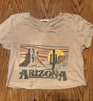 Love Peace and Lazy Arizona Western Graphic Tee- Small thumbnail 1
