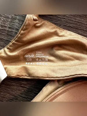 aerie Smooth T-Shirt Bra in Light Nude Tan thumbnail 3