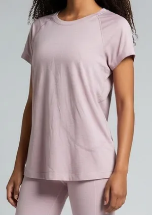 lululemon High-Neck Running and Training Short Sleeve Tee Light Mauve Pink thumbnail 1