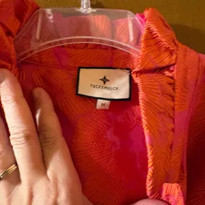 NWT Tuckernuck Palmerston Dress in Red Fil Coupe thumbnail 6