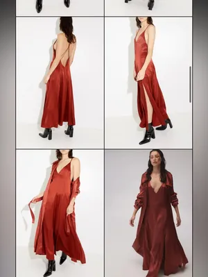 Sleeping with Jacque "Freudian" Silk Slip Dress in Copper. Size 4 thumbnail 3