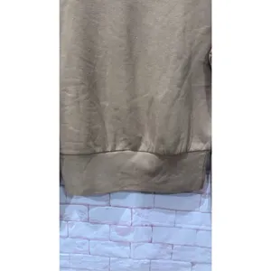 Express Small Womens Sweatshirt Crewneck Long Sleeve Tan Casual Pullover Top‎ thumbnail 2