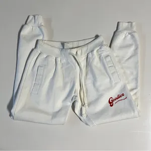 Goodiez Self Love Is The Best Love Sweatshirt & Joggers in White & Red thumbnail 4