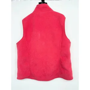 L.L. Bean Pink Fleece Stretch Full Zip Vest Size‎ Womens Large Hiking Outdoor thumbnail 3