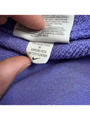 Nike Cropped Purple Graphic Logo Crewneck Sweatshirt Women's Medium Volt Gym thumbnail 5