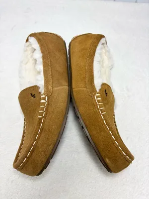 Koolaburra‎ By UGG Tan Suede Slip-On Slippers with Cream Sherpa Lining Size 7 thumbnail 5