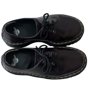 Dr Martens Patent Leather Quad Lace Up‎ 1461 Burgundy Punk Grunge Capsule 7 thumbnail 8