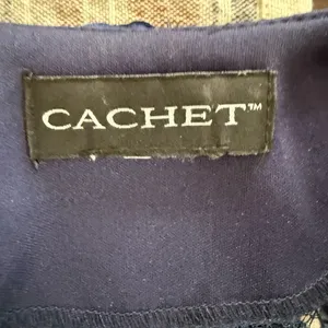 Cachet Dark Blue 2pc Formal Jacket Tank Soutache Sequin Rhinestone Clip 6 thumbnail 9