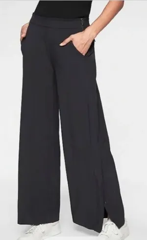 Athleta Gramercy Track Trouser Pants Women’s Size 8 Black Style 376009 thumbnail 1