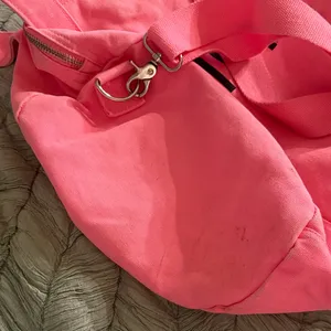 PINK Victoria's Secret Neon Pink Canvas Duffle Bag thumbnail 6