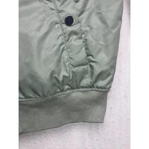 Ann Taylor Weekend Bomber Jacket Womens Medium Sage‎ Green Lightweight thumbnail 4
