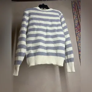 Vintage PulloverDimension By Milford Womens cream &grey|USA Made Crewneck|Size:M thumbnail 10