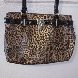 Maurice's cheetah print faux leather handbag thumbnail 2