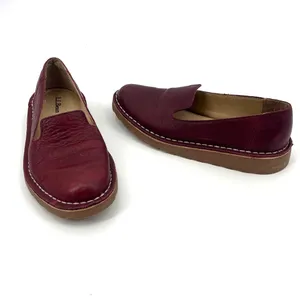 LL Bean Loafers Womens Shoes Sz 6 Burgundy Preppy Coastal Academia Chunky Norm thumbnail 10