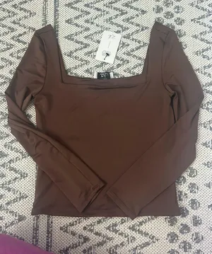 Brown Long Sleeve Top Size L thumbnail 1