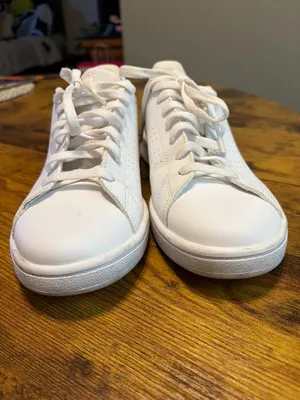 Adidas Women's White Casual Sneakers Size 8 | Tennis Style Shoes EUC thumbnail 4