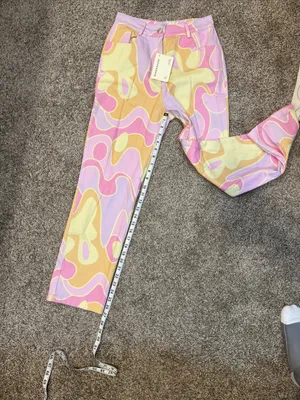 Dolls Kill Peppermayo Keep Your Heart Psychedelic Pants US Size 4 NWT thumbnail 11
