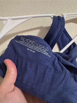 Beyond Yoga Navy Blue Racerback Sports Bra thumbnail 3