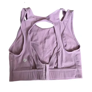 Lululemon Strong Front Purple Bra Medium Support Size: 4 thumbnail 1