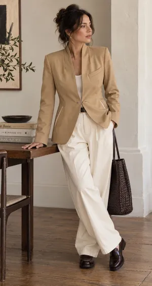 TIME Post Modern Korean Designer Tailored Blazer Quiet Luxury 2/4 thumbnail 1