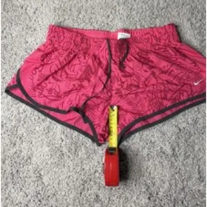 Nike Women's Dri-FIT Tempo Running Shorts Pink Graphic Print XL thumbnail 2