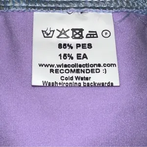 WIA W.I.A. Dolls Kill Womens Size S Blue Purple Gray Silver Plaid RIP Bikini Set thumbnail 9