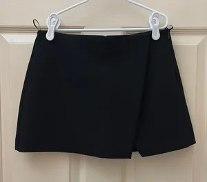 Zara black asymmetric skort thumbnail 1