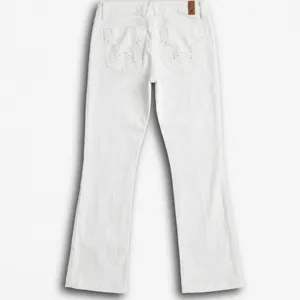 Peoples Liberation Bella‎ Bootcut Jeans White Star Pocket Low Rise Denim Size 27 thumbnail 2