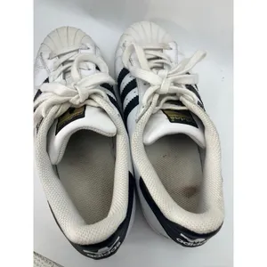 Adidas Superstar Sneakers Womens 6.5 White Black Shell Toe C77153‎ thumbnail 8