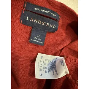 Lands End Cardigan Med/Lg 100%Cotton Oversized Academia Preppy Collegiate Twee thumbnail 3