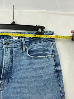 Good American Light Blue High-Rise Straight Leg Jeans 994 thumbnail 4