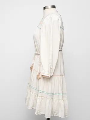 Current Air  - Tiered Mini Dress with Braided Belt thumbnail 6