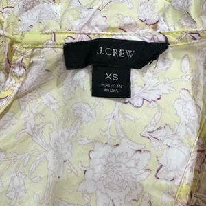 J. Crew Floral Ruffle Tank Top Blouse Women’s XS thumbnail 3