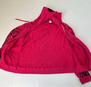 Free City Leopard Zip Hoodie Fuschia, S thumbnail 9