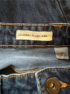 Cotton On‎ Original Flare Jeans High Rise Dark Wash Stretch Denim Size 4 thumbnail 4