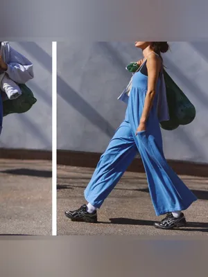 NWT Free People FP Movement Hot Shot Strappy Onesie light cobalt periwinkle - L thumbnail 6