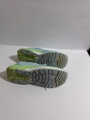 New Balance Women's Mint Blue and Lime Green Running Sneakers thumbnail 6