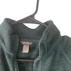 Eddie Bauer Women's Size Small Green Half‎ Zip Fleece Pullover Sweater thumbnail 5