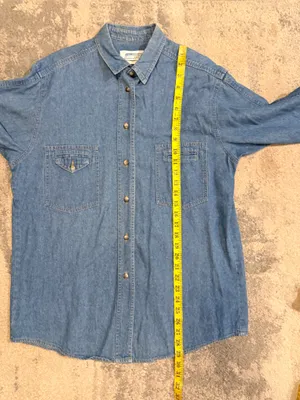 Vintage Central Falls Classic Denim Button-Up Shirt thumbnail 8