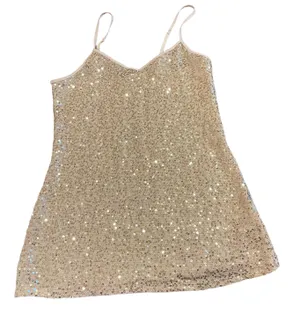 Express Sequin Tank Champagne / Gold Size XP thumbnail 1
