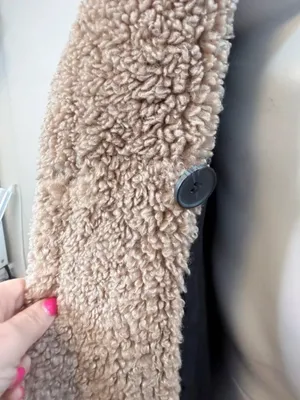 Cozy Chic Plush Teddy Fleece Mid Length Clean Girl Oversized One Button Coat Sm thumbnail 12