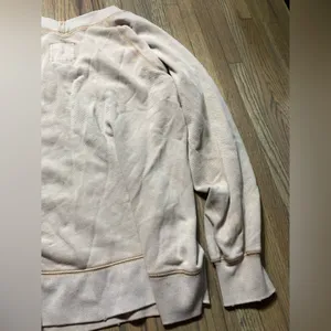 Aerie small oversized sweatshirt long sleeve tan/brown thumbnail 8