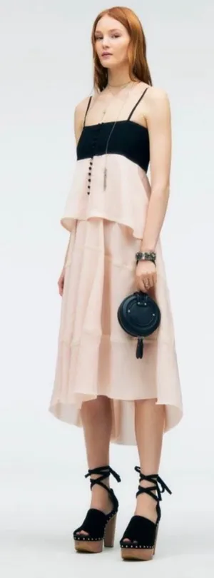 ZARA Midi contrast dress limited edition 2318/763 Size M thumbnail 1
